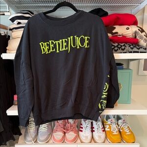LG Black Sweatshirt with Beetlejuice Print